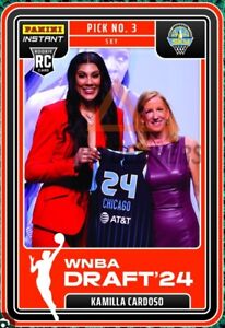 2024 Panini Instant Kamilla Cardoso LSU #3 Pick WNBA Draft Night Chicago Sky PS