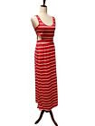 NEW Maxi Dress with Cutouts Red Sundress Womens Medium NWT Feathers Girl