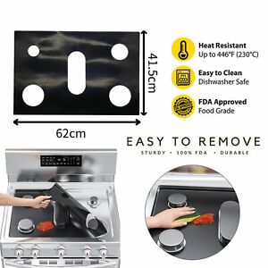 Non-stick Gas Range Stove Top Burner Cover Protector Reusable Liner Clean Cook