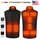 Heated Vest Winter Body Warm Electric USB Jacket Men Women Thermal Heating Coat