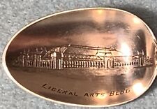 1893 Chicago World’s Fair Sterling Souvenir Spoon ENGRAVED LIBERAL ARTS BUILDING