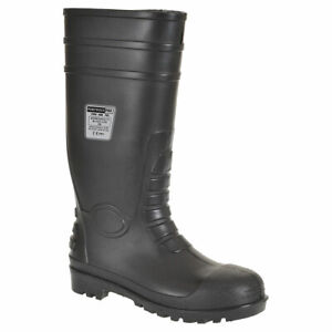 Portwest FW95 Total Safety Waterproof Rubber Work Boots Steel Toecap Muck Boots