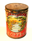 EARLY SUNNYBROOK HIGH GRADE COFFEE 1 lb. CAN with LID ~ PAPER LABEL ~ MEMPHIS!l