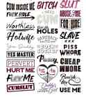 Adult Temporary Graphic Text Tattoo – Various Sayings Fun & Naughty-One Tattoo
