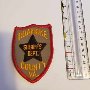 Roanoke Co. Sheriff Department County Virginia Old VA Rare Patch obsolete VA.