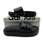 adidas Women's Adilette Platform Slides Sandals Black HQ6179 Size 8 NEW
