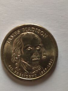 New Listing1 Doller Coin, 2007, 1809-1817 James Madison, Presidents