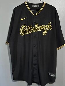Nike Pittsburgh Pirates Alternate Jersey Button Down Men’s Size Extra Large NWT