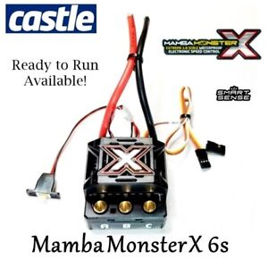 RCP-RTR Castle Mamba Monster X 6s ESC Ready to Run Options 010-0145-00