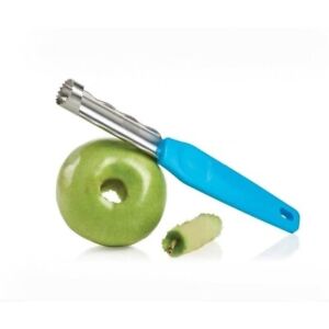 Tupperware Apple Corer Kitchen Tool Core Gadget #6903 Salt Water Taffy Blue NEW