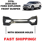 FITS 2020 2021 FORD EXPLORER FRONT BUMPER WITH PARK sensor holes. (For: 2021 Ford Explorer)