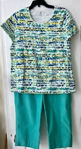 Alfred Dunner Capris (size 12) And Kim Rogers Top (size Medium)