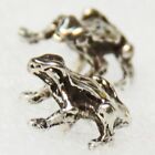Small Sterling Silver Frog Post Earrings