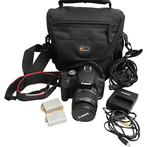 Canon Eos 500D Camera With Canon EF-S 18-55mm F/3.5-5.6 & Lowepro Bag - Working
