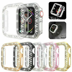 For Apple Watch Series 6 SE 40 44 Bling Protector Case Cover Bumper Screen Frame