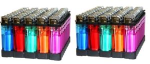 100 Count Wholesale Lot Classic Disposable Lighter Multipurpose Use Mix Color