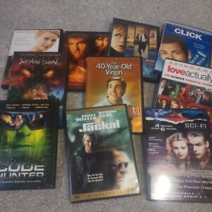 LOT OF 10 ADULT DVD ASSORTED MOVIES and RANDOM MIXED LOT PG-R Used Click