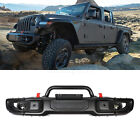 Steel Front Bumper Body Kit W/Winch Plate Fit For Jeep Gladiator JT 2020-2023+ (For: Jeep Gladiator Rubicon)
