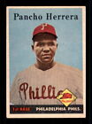 1958 Topps #433b Pancho Herrera Name complete