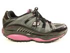 Skechers Shape Ups SFT Walking Shoes Black Gray Pink 12340 - Women’s Size 10