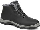 Mens Winter Snow Boots Water Resistant Warm Fur Lined Anti Slip Work Ankle Shoes