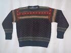 Vintage Polo Ralph Lauren Hand Knitted 100% Wool Sweater Men’s L Patterened