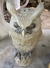 Concrete Owl Statue Garden Figurine