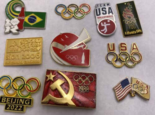 2024 Paris Olympics Pin Badges - Trader set of 10 (set C)