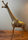 Vintage Hollywood Regency Style Brass Giraffe Over 16
