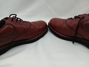 Men's Size 9M Leather Shoes Dressports Rockport Burgundy Oxblood Casual Laces