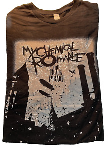 My Chemical Romance Band T Shirt The Black Parade Tour 2000s Men's Large, Black