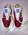 Vintage & Rare Adidas Titan Red Spike Track Shoes Made in West Germany Size:12.5