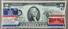 1976 Two Dollar Federal Reserve Note $2 Bill as First Day Cover w. Stamps #65146