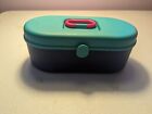 Vintage 90s mini Caboodles Makeup Case Cosmetic Accessory Mirror **Read**