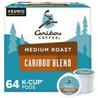 Caribou Coffee Caribou Blend, K-Cups, Medium Roast, 64 Count