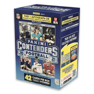 2021 Panini Contenders Football Blaster Box 1 Auto or Patch Card New Sealed