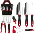 Garden Tool Set 9 Piece Stainless Steel Heavy Duty Gardening Tool Set With Nonsl