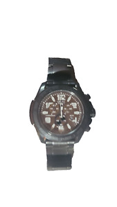 Mens Citizen Eco Drive H504-S089077 Black Chronograph Watch