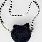Betsy Johnson Luv Betsy Velvet Cat Crossbody Bag