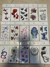 10 Sheets Flowers Butterfly Waterproof Body Temporary Tattoos Stickers US