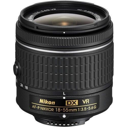(Open Box) Nikon DX AF-P Nikkor 18-55mm f/3.5-5.6 G VR Zoom Kit F-Mount Lens