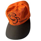 Orvis Men’s Fly Fishing Hat Neon Orange Outdoors Casual Adjustable Sportsman