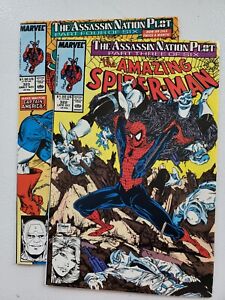 Amazing Spiderman #322,333 Marvel Comics. High Grade  McFarlane 1989