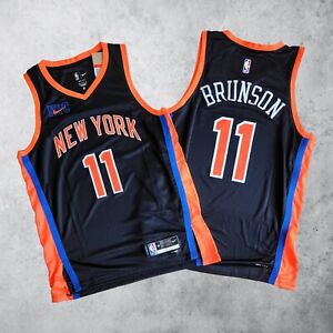 New York Knicks Jalen Brunson Black Jersey size M-L-XL