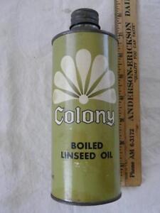 CONE TOP COLONY BOILED LINSEED OIL CAN