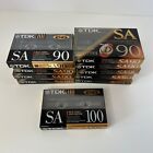 LOT 10 TDK SA-X 90 100 IEC II/TYPE II. High Position Cassette Tapes New Sealed