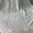 Lace Fabric Floral Corded Eyelash Alencon Embroidery Fabric Dress Fabric By Yard