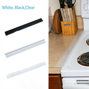 2pcs Kitchen Silicone Stove counter Gap cover spill Seal Slit Filler Oven Guard