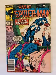 New ListingWEB OF SPIDER-MAN #34 NM- (Marvel 1988) Black Costume