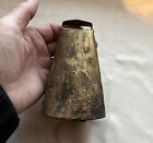 Hand Crafted Antique Vintage Primitive Riveted Steel Cow Bell 4” Rustic Decor